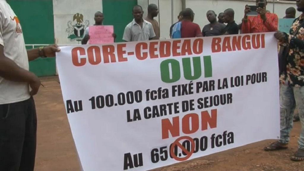 Centrafrique : Manifestations de rue autour du prix des cartes de séjour